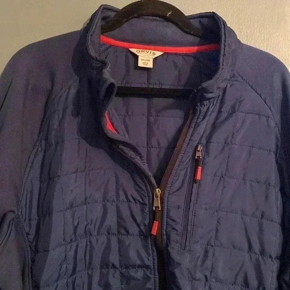 Orvis blue lightweight zip up jacket - men’s  XXL- zip pockets - great condition - Picture 3 of 8